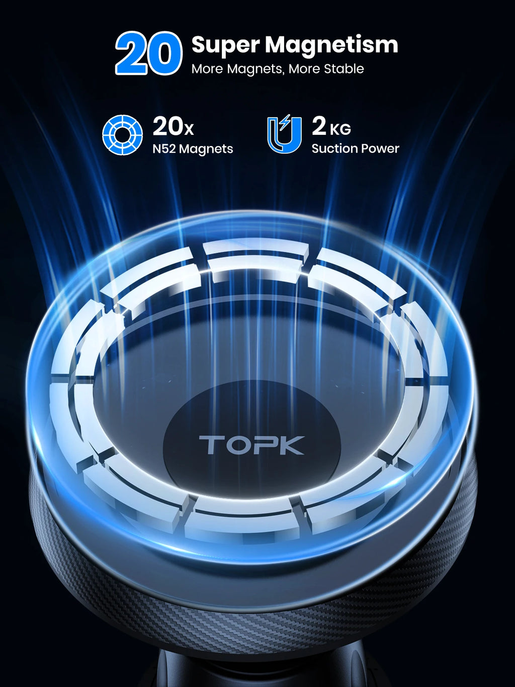 حامل الهاتف المغناطيسي للسيارة | الرحّال