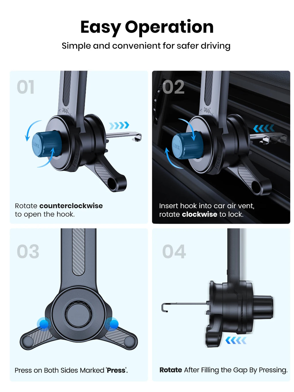 حامل الهاتف المغناطيسي للسيارة | الرحّال
