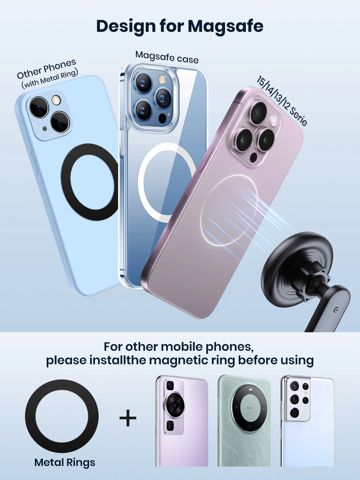 حامل الهاتف المغناطيسي للسيارة | الرحّال